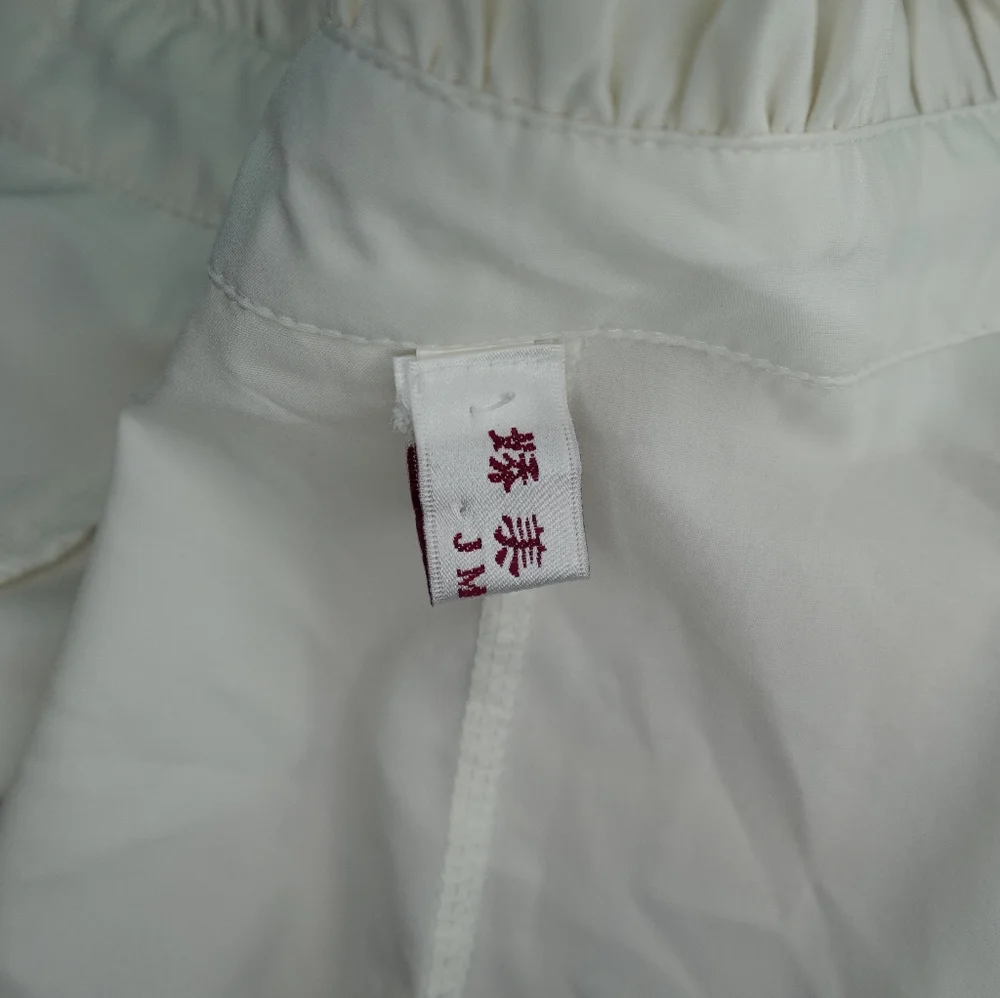 White Ribbon Ruffle Shirt - Picture 4 of 5
